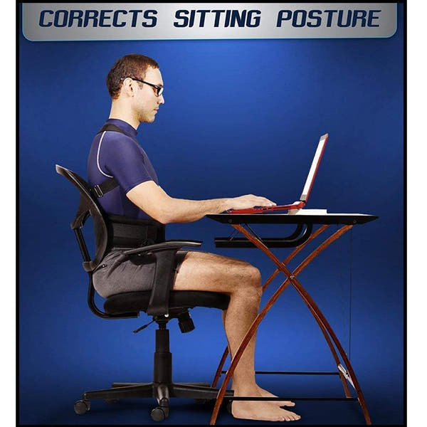 Posture Corrector Belt — Unisex Back Support Brace for Instant Spine Alignment & Shoulder Correction | Adjustable Widened Belt, Breathable Design & Magnetic Lumbar Support for Pain Relief