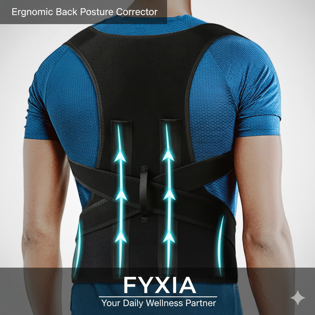 Posture Corrector Belt — Unisex Back Support Brace for Instant Spine Alignment & Shoulder Correction | Adjustable Widened Belt, Breathable Design & Magnetic Lumbar Support for Pain Relief